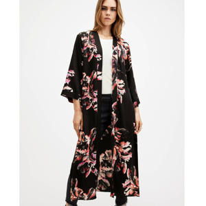 AllSaints Carine Longline Printed Kimono